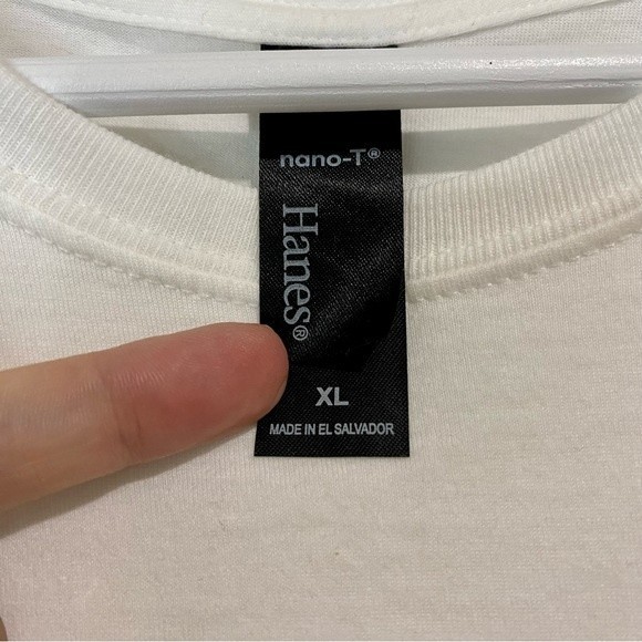 Hanes Nano-T Women’s Casual Crewneck Short Sleeve Tee Shirt White NWOT - Picture 4 of 8